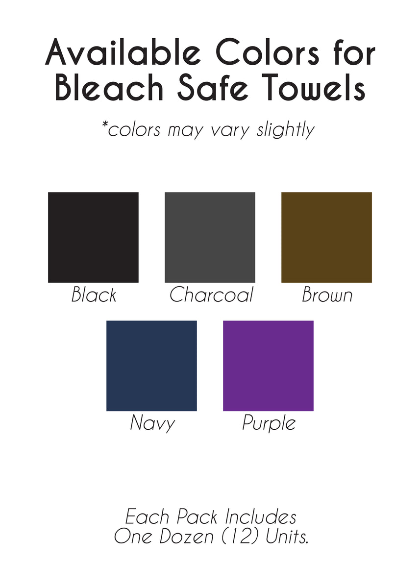 16 X 27 Dark Brown Salon Towels Bleach Resistant 100% Cotton