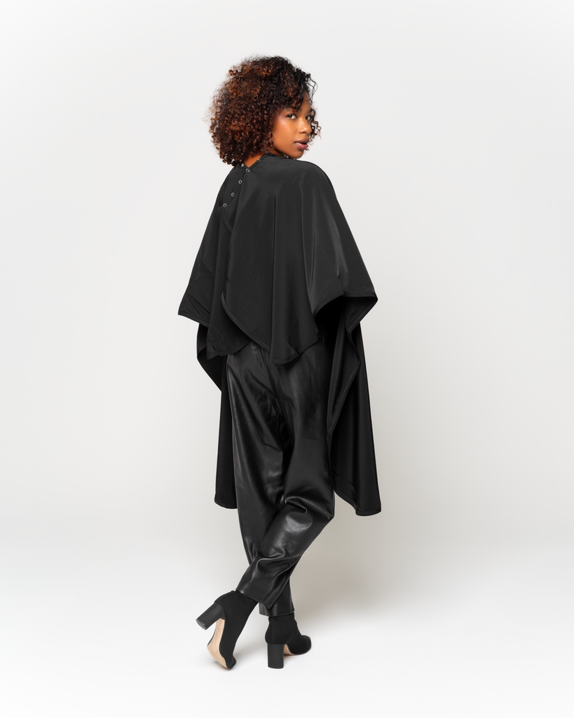 Sale Exclusive: Black Premium Peachskin Cutting Cape