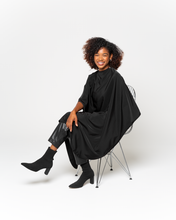 Sale Exclusive: Black Premium Peachskin Cutting Cape