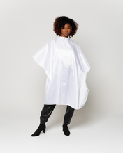 Sale Exclusive: Pearl White Premium Water Proof Silkarah Cutting Cape