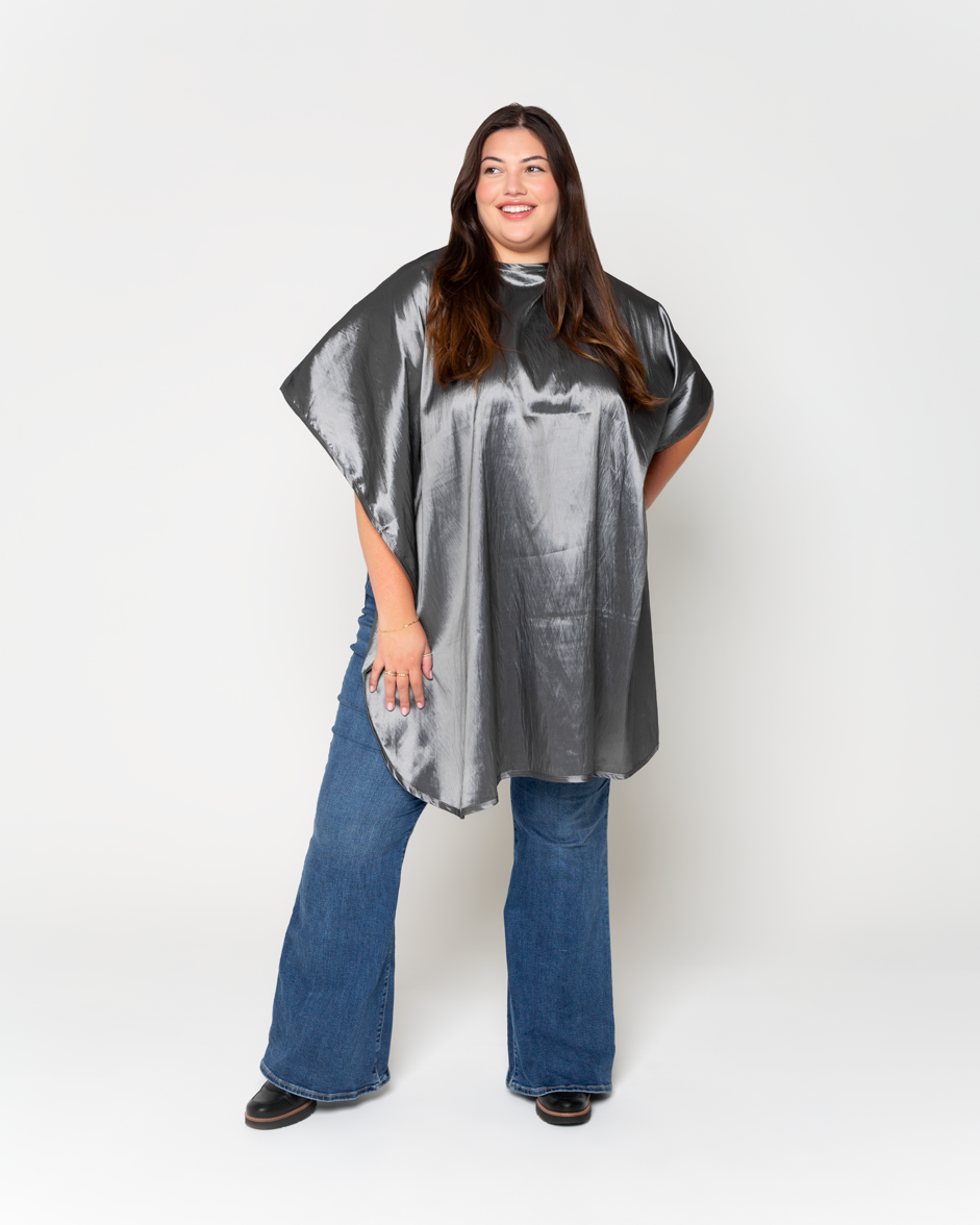 Sale Exclusive: Charcoal Premium Water Proof Silkarah Cutting Cape