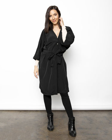 Black Premium Unisex Peachskin Client Robes