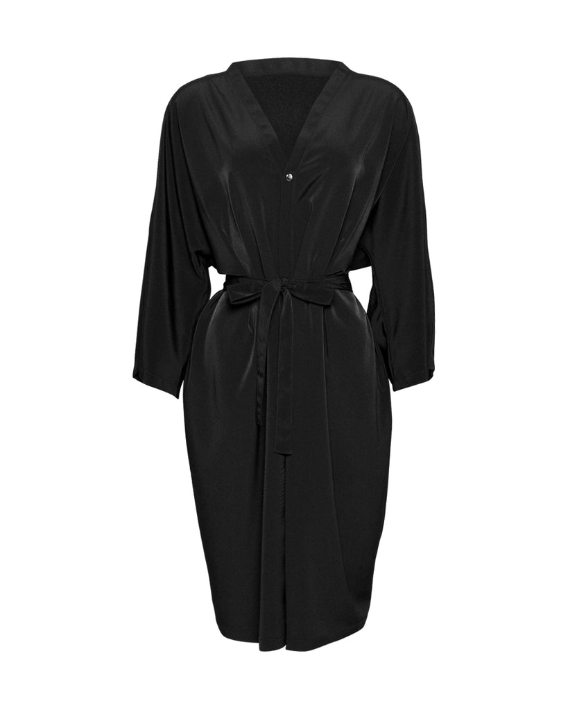 Sale Exclusive: Black Premium Unisex Peachskin Client Robes