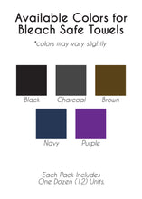 Bleach Safe Salon Towels (Set of 12) - Multiple Color Ways