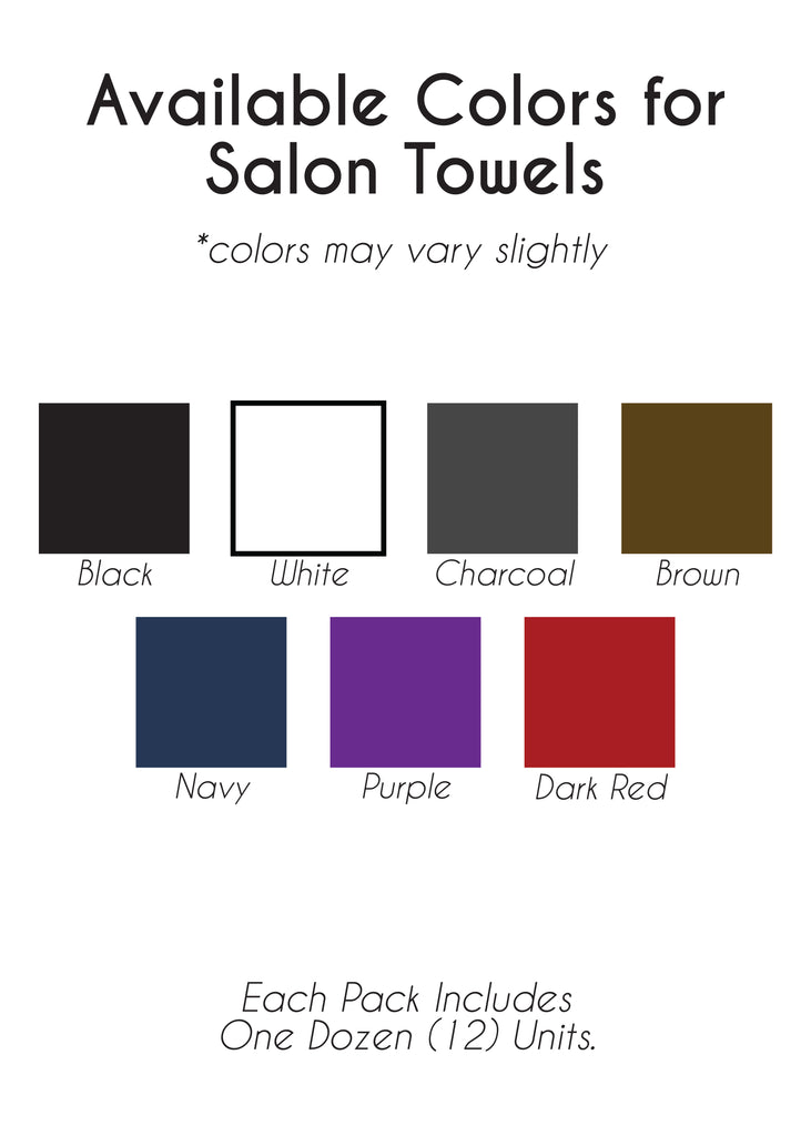 Everyday Essential Salon Towels (Set of 12) - Multiple Color Ways